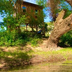 Cozy Treehouse with private sand beach