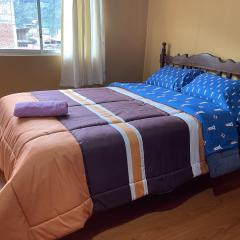 Departamento en el centro de la ciudad de Baños con netflix, wifi, garage gratuito y una excelente vista