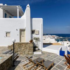 Supreme Mykonos Town House with Views & Pool & Parking