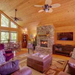 Roomy Riverfront Trout Valley Cabin with Porch!