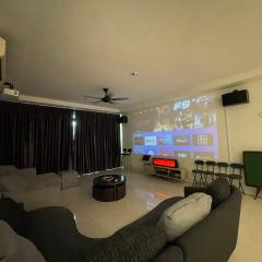 Lux 3BR max 25pax Projector 160inch Netflix Iskandar Puteri near Legoland