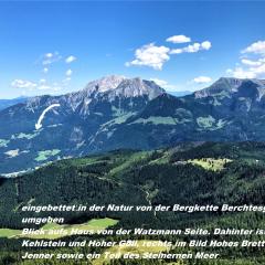 Ferienhaus hoch oben mit Alpen Panorama Königssee- Nichtraucherdomizil