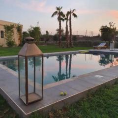 Villa with 4 Bungalows private garden swimming pool 30min from Marrakech