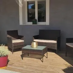 Appartement 3 pièces avec terrasse au soleil