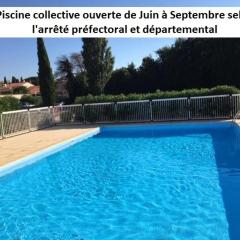 Calme pour cet appartement 4 personnes - résidence Piscine - parking privé - 4HAMCL2A