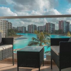 DR02 Departamento Moderno con Vista a la Laguna en Dream Lagoons