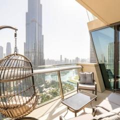 LARBI Breathtaking Burj and Fountain View Luxurious 2 Bed