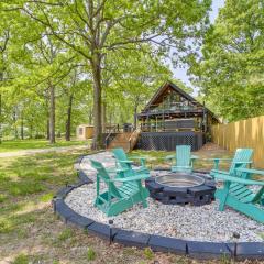 Modern Fairland Log Cabin with Lake Access!