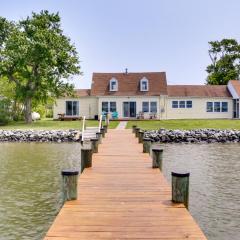Waterfront Taylors Island Rental with Private Dock!