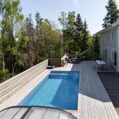 Spacious accommodation near Stockholm with heated pool