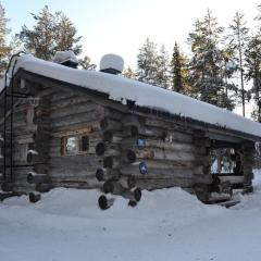 Ferienhaus in Kemijärvi mit Offenem Kamin