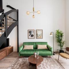 Loft apartment with lake views