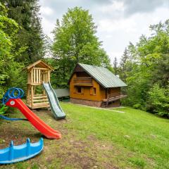 Cottage Ocovan Krpacovo-Lake-BBQ-Forest-Kids playground-Views