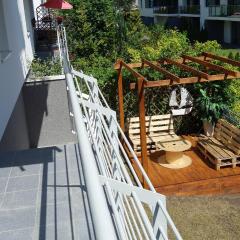 Studio Lu Bernadowska - balkon ogródek parking, 800m morze