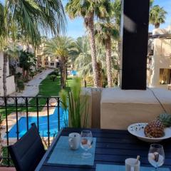 Apartment with a beautiful view with a terrace in Roda golf & Beach resort