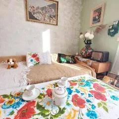 GROUNDFLOOR Vintage RETRO bezbarierovy v rodisti Karel Capek RUR ROBOT 40min od Krkonos pro milovniky cyklistiky Vintage non-barier accomodation near mountain for bicycle, JW