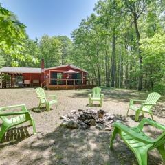 Rose City Cabin with Fire Pit and Lake Access