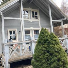 Chalet en bois à la Foux d'Allos