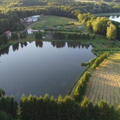 Mieszkanie nad jeziorem Rydzówka+prywatny staw+plaża+Mazury