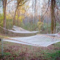 Candy Cane Glamp Yurt in the Woods