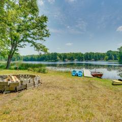 Lakefront Brohman Retreat with Dock and Fire Pit!