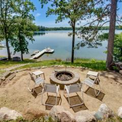 Waterfront Pequot Lakes Cabin with Fire Pit!