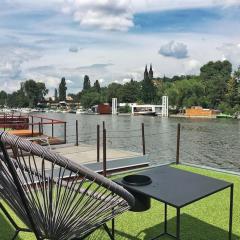 Houseboat in Prague