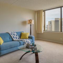 Honolulu Condo Stay with Balcony Walk to Beaches!