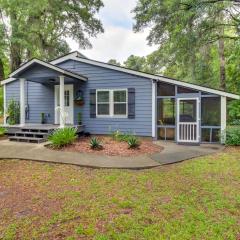 Bright Guyton Home with Private Yard and Hot Tub!