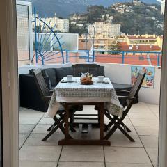 2P - terrasse - parking - plage