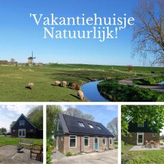 'Vakantiehuisje Natuurlijk! - nabij molen, meer, strand & stad'