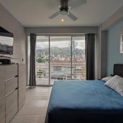 Design Studio Apartment with balcony and view in central and quiet area