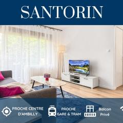 HOMEY SANTORIN - Proche Centre - Balcon Privé - Wifi gratuit