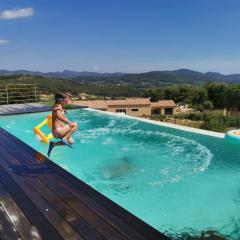 Villa La Voile au Vent - Sur les collines de la Cadière d'Azur - Villa spacieuse, 4 chambres, climatisée avec piscine à débordement, Vue mer et collines