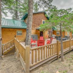 Group-Friendly Ruidoso Cabin with Deck and Fire Pit!
