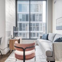 River North 1br w gym lounge roof nr Riverwalk CHI-900