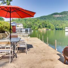 Waterfront Home with Dock Access on Lake Lure!