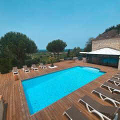 Villa Monbazillac, vue exceptionnelle, piscine, jacuzzi 10-12 pax