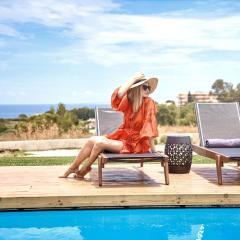 Luxury Rhodes Villa - Amel Villa - Stunning Sea Views - Private Swimming Pool - 3BDR - Kalithea