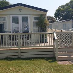 2 bed pet friendly caravan at Hoburne Devon Bay with decking