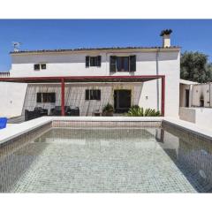 Country house with panoramic views and small pool in Inca