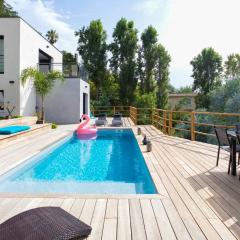 Villa modern Super-Cannes heated Pool, Parking, CLIM, 7 min to Cannes Beach
