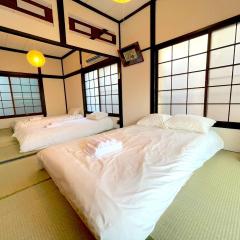 Edo traditional house Skytree view Asakusa line