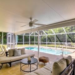 Lanai and Fire Pit Peaceful Palm Coast Home!