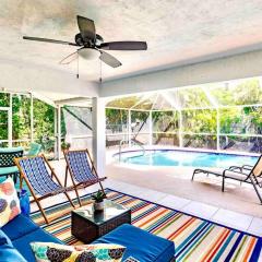 1 Mile to Beach! Tropical Private Pool Oasis
