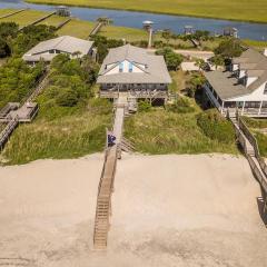 Oceanfront House with Creek Access Sleeps 15