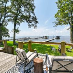Pamlico River Vacation Rental with Deck and Fire Pit