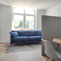 'BRIGHT 201' Moderne, helle Wohnung in BI Zentrum, 400 m bis Lokschuppen, Smart-TV, WLAN