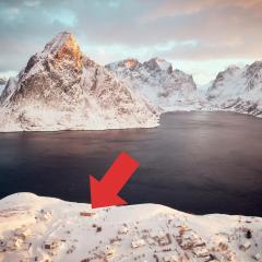 Lofoten panorama luxury home with sauna in Reine