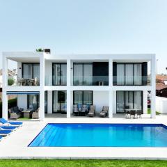 Luxury villa with large swimming pool and outdoor area